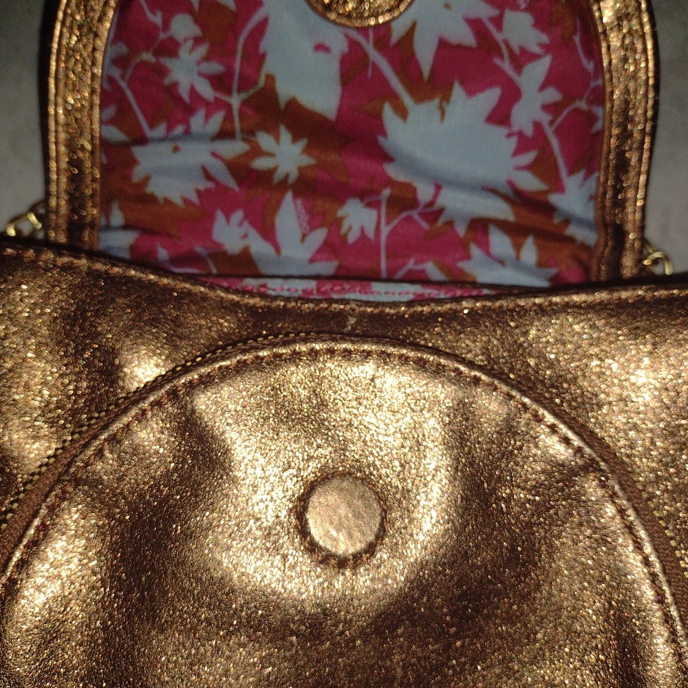 Hobo International gold zipper crossbody bag - Picture 4 of 7